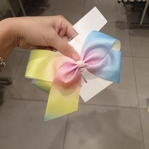 Hair clip rainbow bow for kid